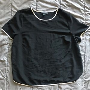 Black Short Sleeve Blouse